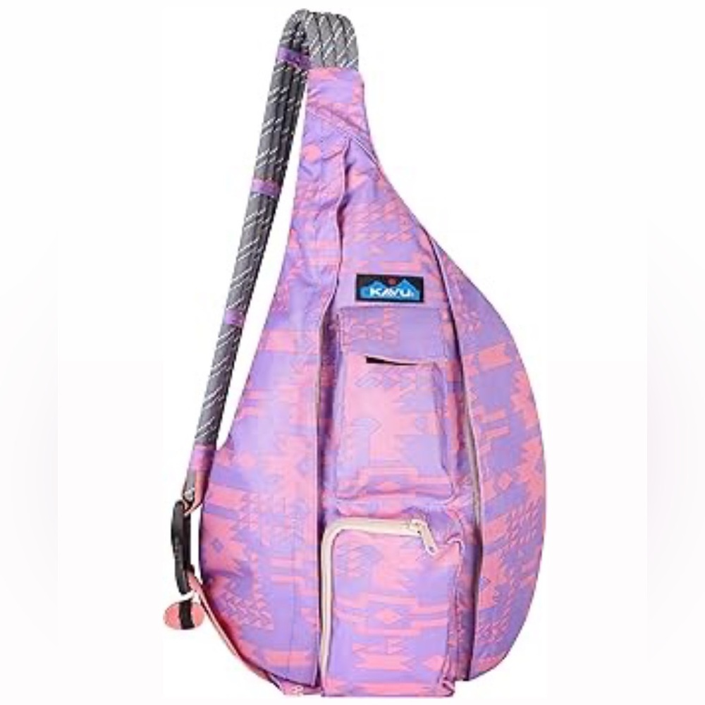 Kavu Rope Sling Bag - Lavender and Coral